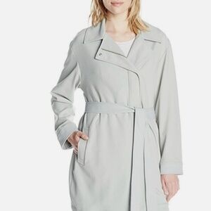 7 For All Mankind Women's Trench Coat NWT XL Grey